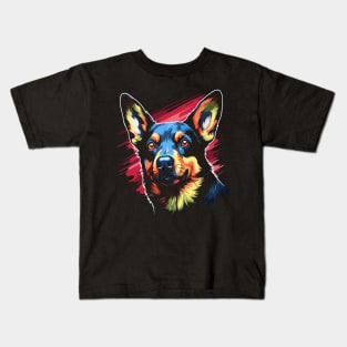 Patriotic Australian Kelpie Kids T-Shirt